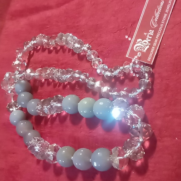 Beria collection Designer semi precious stone jewelry 30 in long - Picture 1 of 6